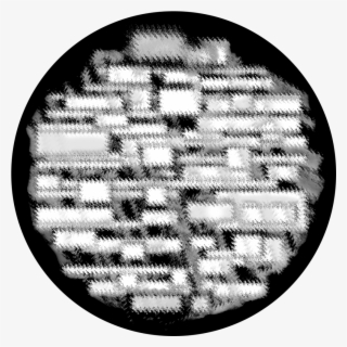 Apollo Design Sr-6192 Blurry Brick B&w Superresolution - Circle #8440218