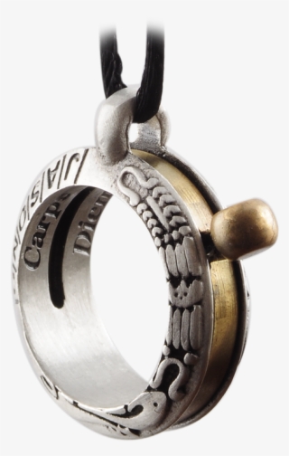 Aquitaine Aztec Pewter Sundial Pendant - Locket #8440228