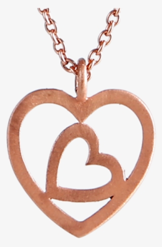 Fine And Feminine Necklace With Two Hearts In One - Locket #8440268 Fine And Feminine Necklace With Two Hearts In One - Locket #8440268