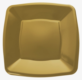 Gold Square Disposable Plastic Party Plates 9" / 23cm - Plate #8440910