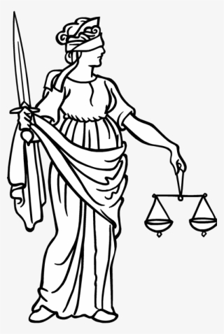 Restitution And Compensation For The Property Confiscated - Lady Justice Line Art #8441103