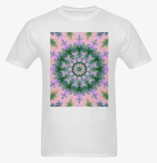 Rose Pink Green Explosion Of Flowers Mandala Sunny - Starcom #8441110