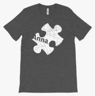 Custom Autism Awareness Puzzle Piece (anna) Graphic - Shirt #8441284