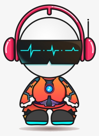 Wearing Sunglasses People Universe Headphones To Listening - Cartoon Wearing Headphones Png #8441359
