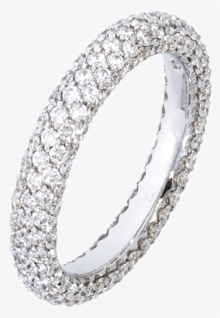 Round Brilliant Pave Diamond Wedding Band - Tam Tur Yüzük Atasay #8441997