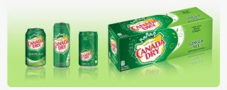 Canada Dry Ginger Ale Products In Different Can Shapes - Ginger Ale Box #8442865