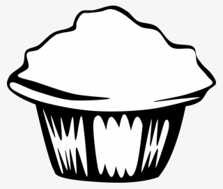Fast Food, Breakfast, Muffin - Muffin Clip Art Black And White #8445138