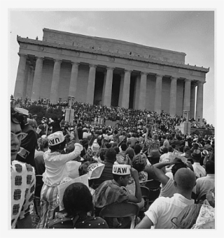 Black And White Crowd - Lincoln Memorial #8445474