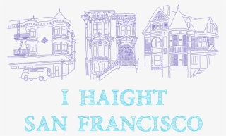 I Haight San Francisco Haight Street, Architecture, - Technical Drawing #8445678