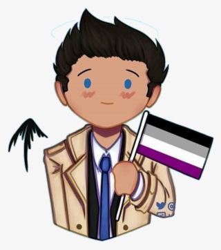 Castiel Sticker - Castiel Asexual #8448556