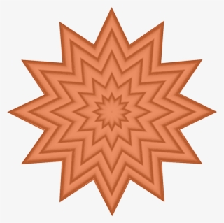 Orange Star Pattern - Its Not All Sunshine And Rainbows But A Good Amount #8448802