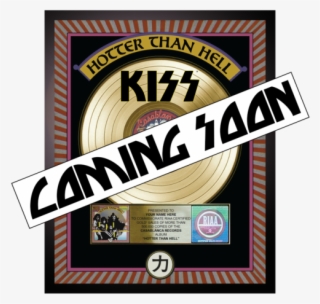 Personalized Hotter Than Hell Gold Record Award - Label #8448965