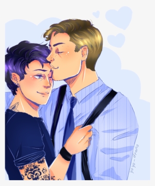 An Au Where Castiel Is A Tattoo Artist And Dean Is - Illustration #8449465