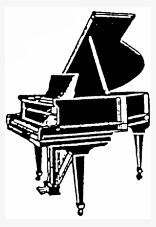 Grand Piano Rubber Stamp - Fortepiano #8449909