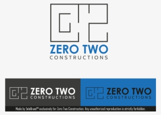 Construction Logo Design For Zero Two Constructions - Printing #8450024