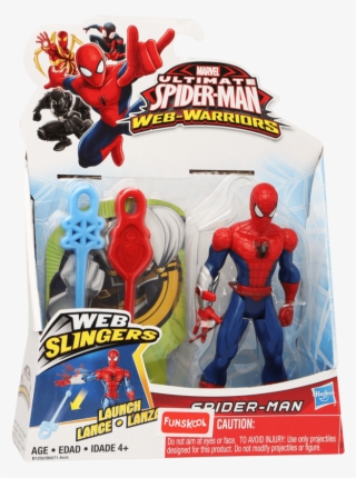 Boys Spider Man With Web Slinger Action Figure Toy - Ultimate Spiderman Iron Spider Action Figures #8450239