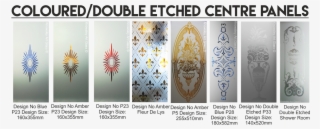 Etched Glass Coloured Center Panel - Banner #8451376