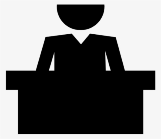 Silhouette Clipart Professor - Teacher Logo With Transparent Background #8451442