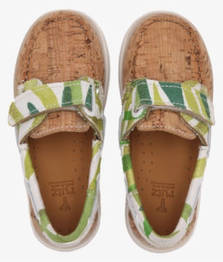 Kids Boat Shoe <br> Natural / White - Slip-on Shoe #8451618