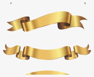 Golden Clipart Gold Ribbon - Vector Ribbons Free #8453131