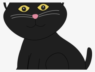 Cute Halloween Black Cat Clipart #8454617