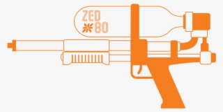 An Illustration Of A Super Soaker Water Gun With The - Ranged Weapon #8454678