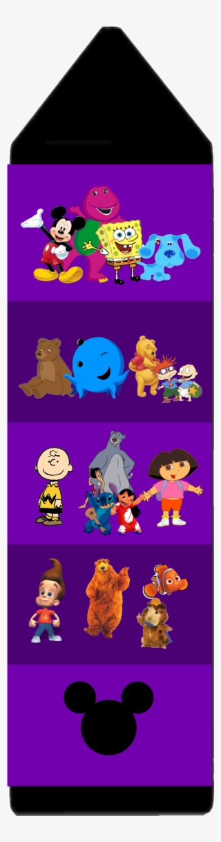 Purple Drawing Crayon Blues Clues And Mickeys Clues - Blues Clues Green Crayon #8455277