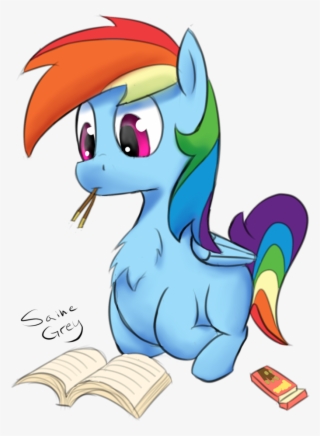 Saine Grey, Book, Pocky, Rainbow Dash, Reading, Safe, - Cartoon #8456405