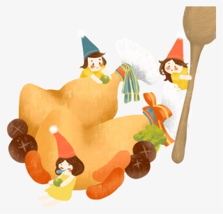 Hand Painted Creative Culinary Battle Illustration - Cartoon #8456867