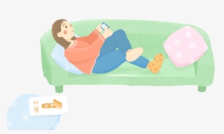 Fresh Colorful Cartoon Fat House Png And Psd - Couch #8456896