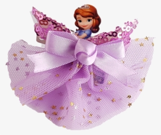 2nos Cute Handmade Hair Clip, Purple Color, Princess - Doll #8459019