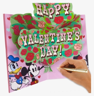 Mickey Mouse Wait For It Pop Up Valentine's Day - Cartoon #8459255