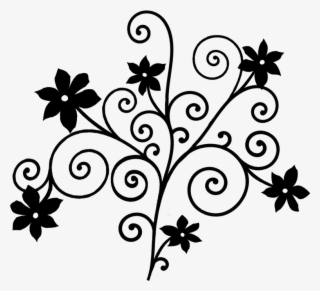 Arabesco Preto - Flower Ornament #8460042