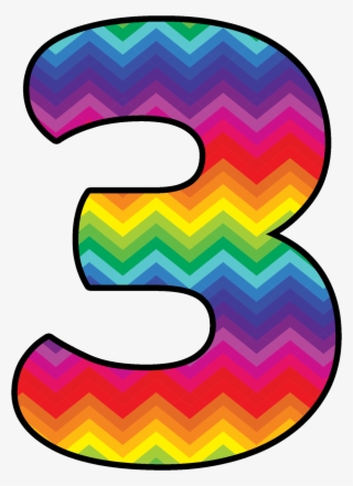 Number 3 Rainbow Clipart Number 3 Rainbow Clipart - Rainbow Number 3 Png #8460366