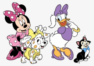 Minnie, Daisy Happy Helpers, With Figaro And Puppy - Cartoon #8461431