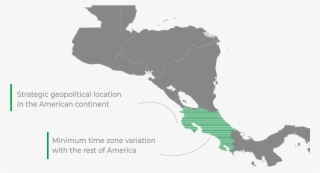 Costa Rica's - Flag Map Of Central America #8467087