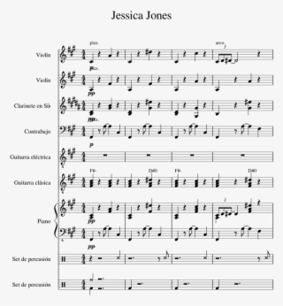 Jessica Jones Sheet Music For Clarinet, Piano, Strings, - Sheet Music #8467830