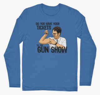 The Office "dwight Gun Show" Classic Long Sleeve T-shirt - Comision Nacional De Riego #8468026