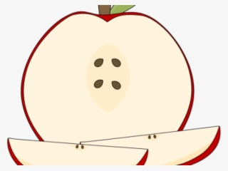 Drawn Apple Apple Slice - Circle #8468224
