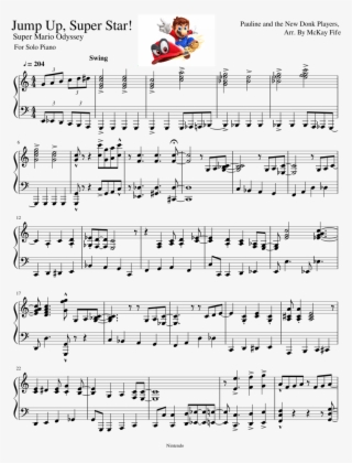 Jump Up, Super Star - Jump Up Super Star Piano #8468293