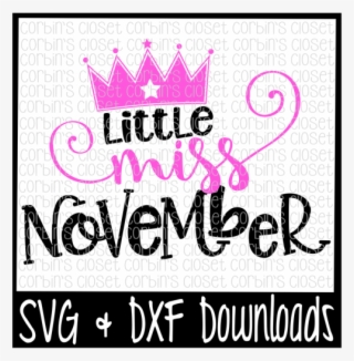 Free Little Miss November Cut File Crafter File - Poster #8468507