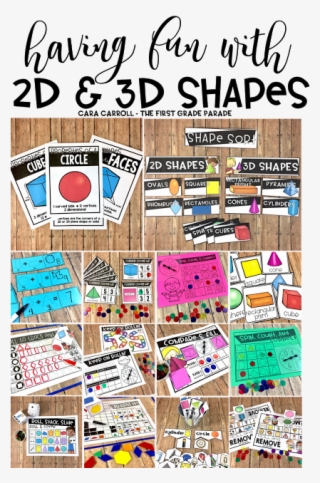 2d & 3d Plane Shapes & Solids - Poster #8468508