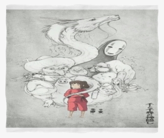 Studio Ghibli Fleece Blanket - Sketch #8468998