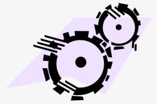 Vector Illustration Of Gear Cogwheel Rotating Machine - Graphic Design #8469895