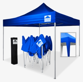 Waterproof Pop-up Gazebo [3x3m / 10'x10'] Blue - Pop Up Gazebos #8470511