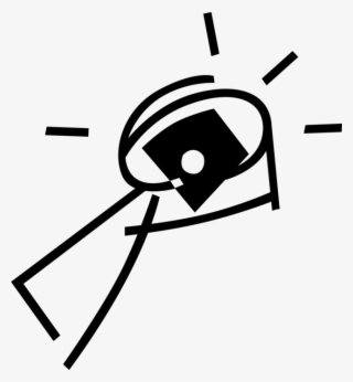 Vector Illustration Of Magnification Through Convex #8471021