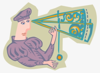 Vector Illustration Of Christopher Columbus Navigates - Illustration #8471336