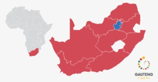 The Map Below Shows Gauteng's Positioning In Relation - Hd Map Of South Africa #8474085
