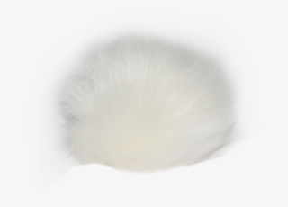 White Faux Fur Pom Pom - Snow #8474207