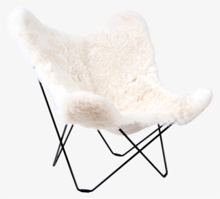 Cuero Butterfly Chair White Sheepskin - Vlinderstoel Schapenvacht #8474375